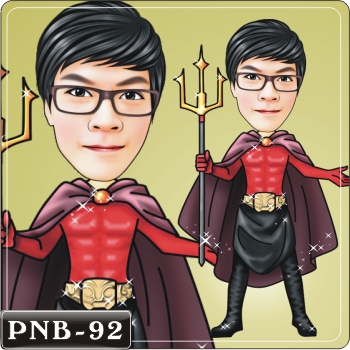 男生人像Q版漫畫PNB-92(小惡魔Q版畫)